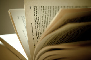 open pages of book