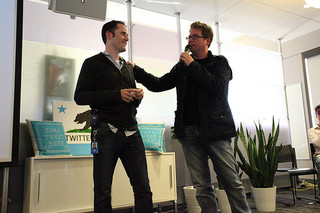 Ev Williams and Biz Stone, cofounders of Twitter